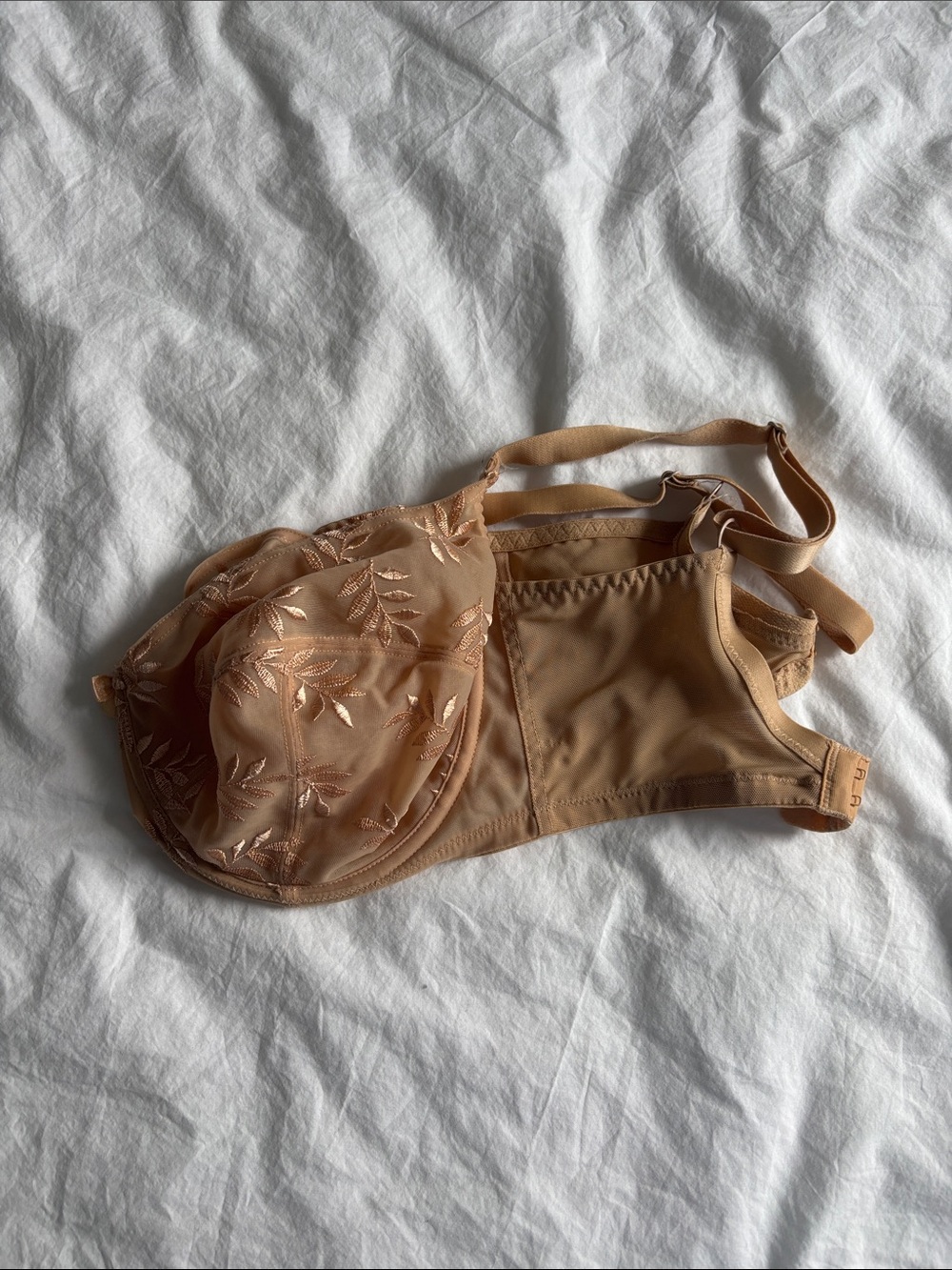 Nude Embroidered panache bra 34ff